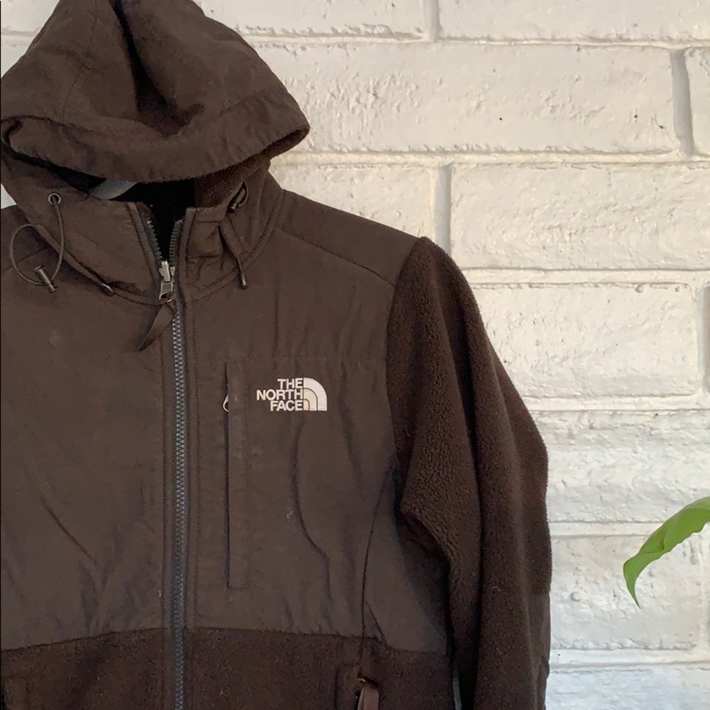 NORTH FACE - Brown Fleece with Hood - Picture 2 of 5